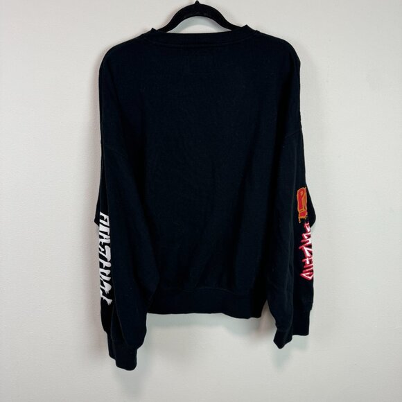 Mitchell & Ness Portland Trailblazers Slap Sticker Black sweatshirt Womens 2X - Picture 6 of 8